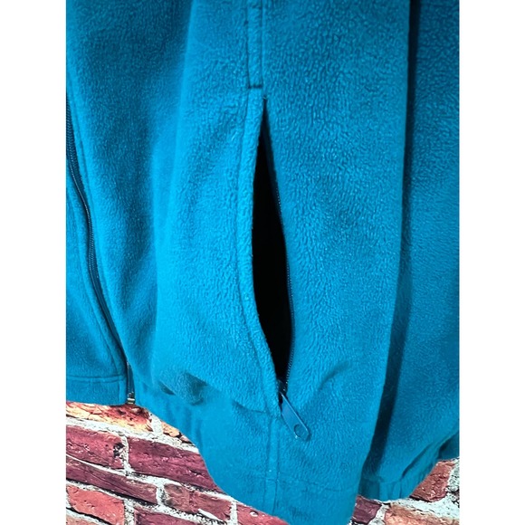 Columbia Benton Springs Full Zip Fleece Size Large Teal Turquoise - Picture 4 of 8